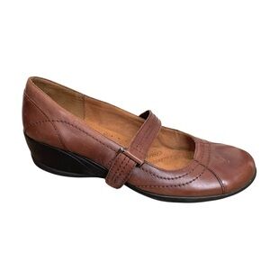 Naturalizer Brown Leather Wedge Shoes 8.5